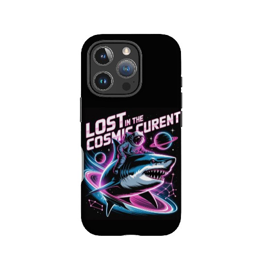 Lost in Cosmic Adventure Shark IPhone Cases