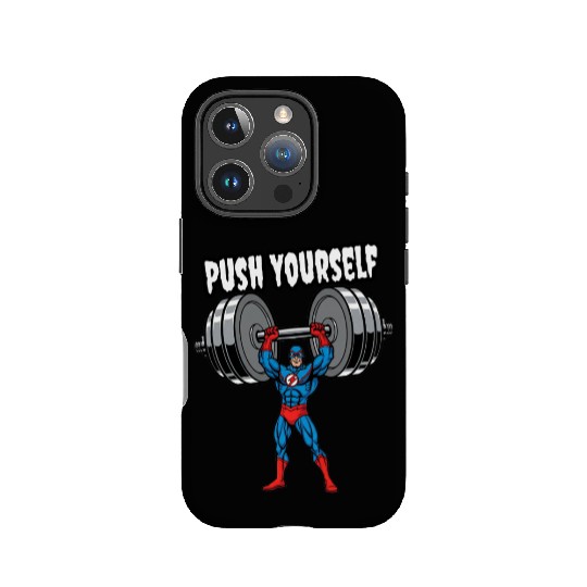 Superhero Push Yourself Gym IPhone Cases IPhone Cases
