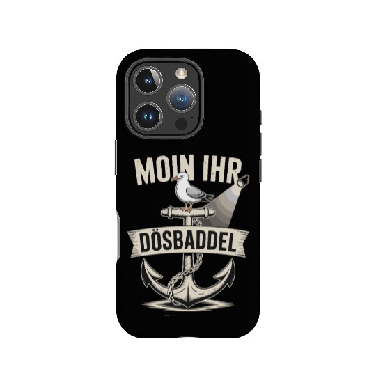 Moin Ihr Dösbaddel Seagull And Anchor Maritime IPhone Cases