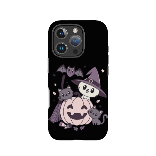 Halloween Kawaii Cat Pumpkin Ghosts IPhone Cases