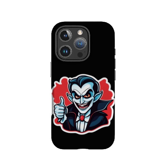 Vampire Villain Cartoon Illustration IPhone Cases