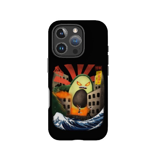 Giant Avocado Kaiju Monster Attack Urban City IPhone Cases