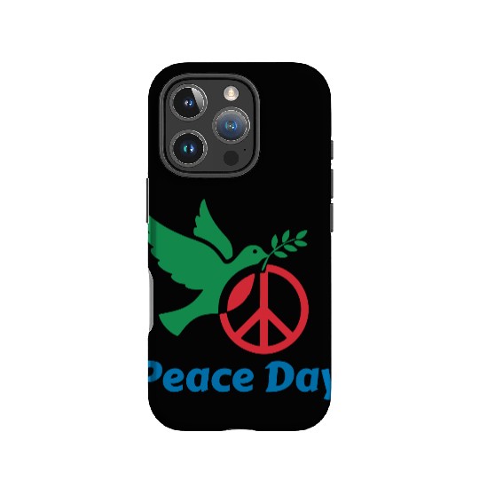 Peace Day Dove with Olive Branch IPhone Cases