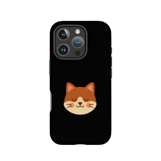 Minimal Cat Face – Cute Kitty IPhone Cases