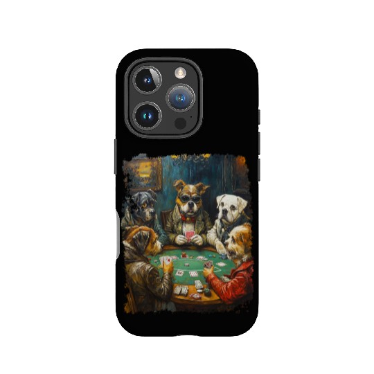 Playing Card Gambling Dog Playing Poker Cards IPhone Cases