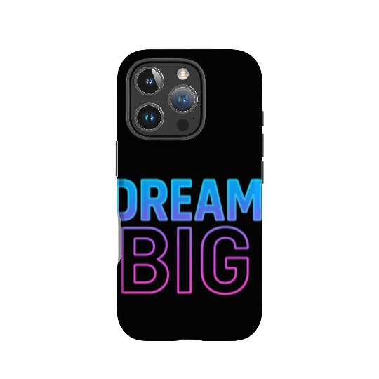 Dream Big Neon Retro Typography IPhone Cases