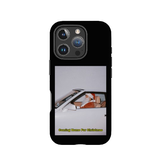 Santa's Joyful Ride Card Design IPhone Cases