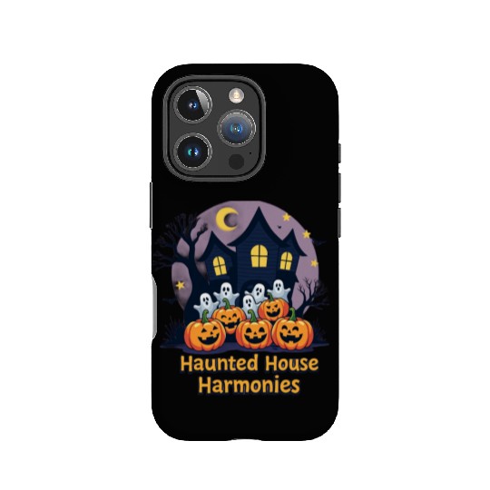 Haunted House Harmonies Halloween Design IPhone Cases