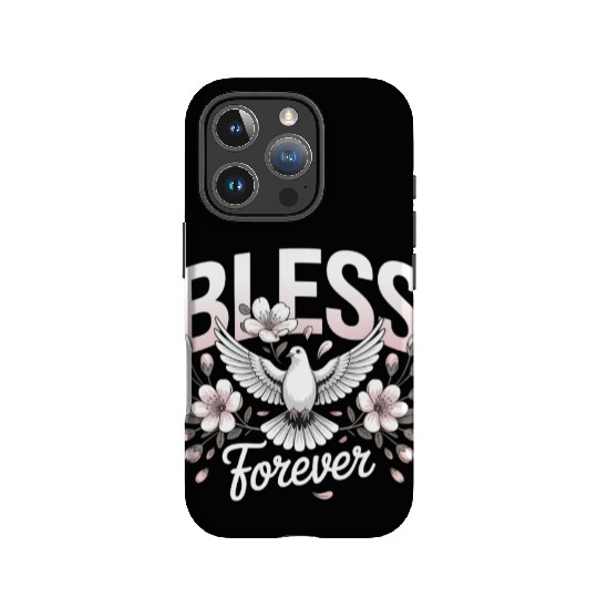 Blessed Forever Dove Floral Christian Streetwear IPhone Cases