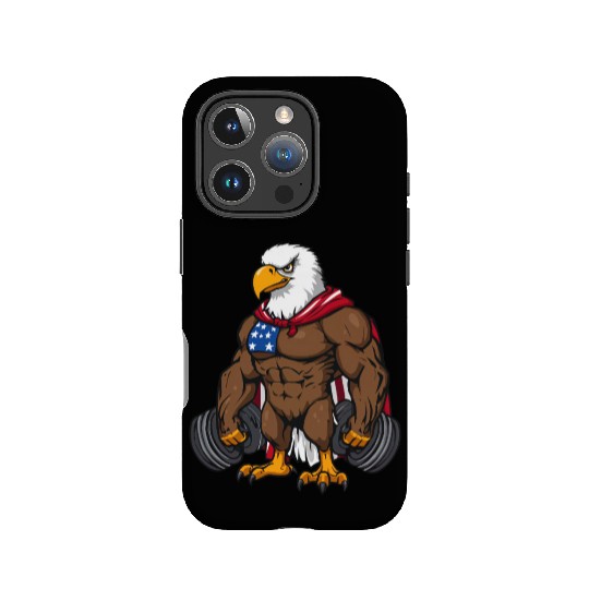 Patriotic Gym Eagle – Stars & Stripes Fitness Desi IPhone Cases