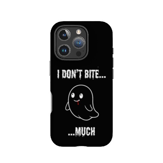 I Don't Bite... Much - Cute Vampire Ghost IPhone Cases