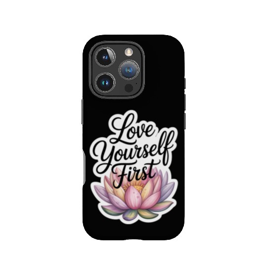 Inspirational Lotus Floral Affirmation IPhone Cases