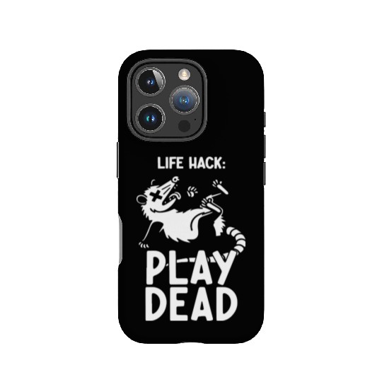Life Hack Play Dead Illustration IPhone Cases