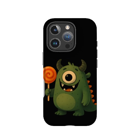 Whimsical Monster with Lollipop IPhone Cases
