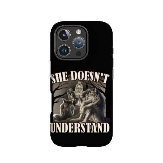 She Don't Understand, werewolf memes, funny cring IPhone Cases