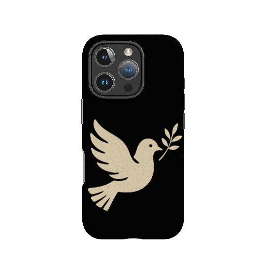 Elegant Dove with Olive Branch Design IPhone Cases