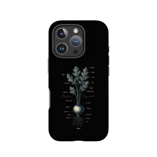 Illustrated Vegetable Cross-Section Design IPhone Cases