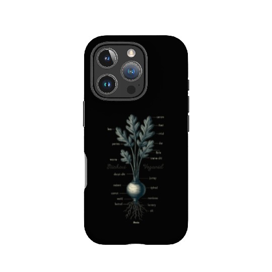 Illustrated Vegetable Cross-Section Design IPhone Cases