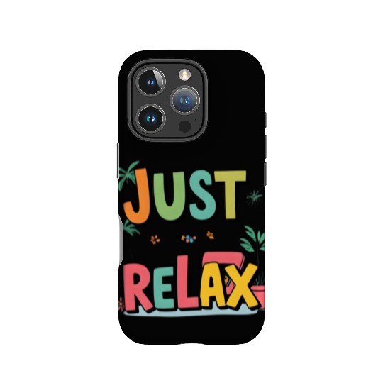 Colorful Relaxed Typography Design IPhone Cases