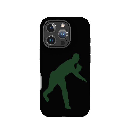 Baseball pitcher throwing a pitch IPhone Cases
