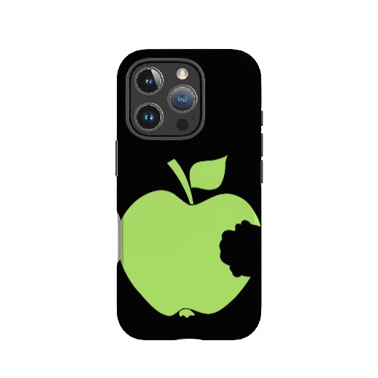 Green Bitten Apple IPhone Cases