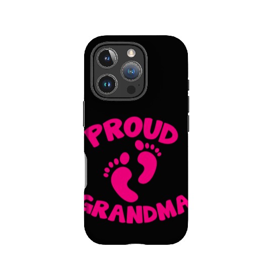 proud grandma with cute little maternity feet IPhone Cases