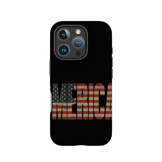 Vintage Distressed US Flag 'MERICA IPhone Cases
