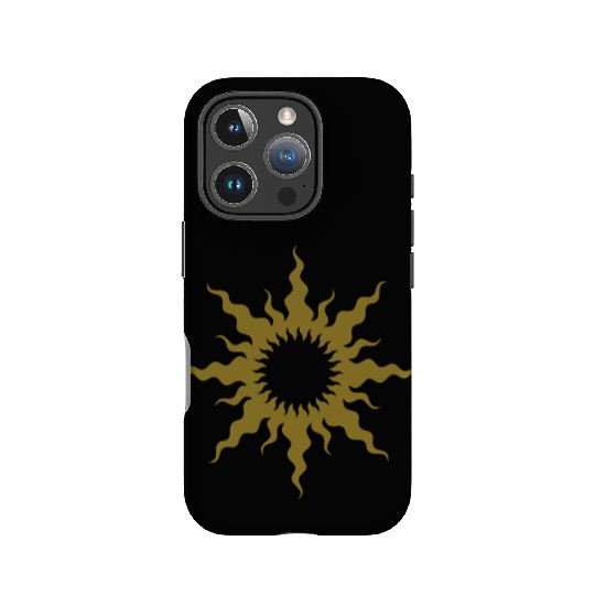 amazing wavy sun IPhone Cases