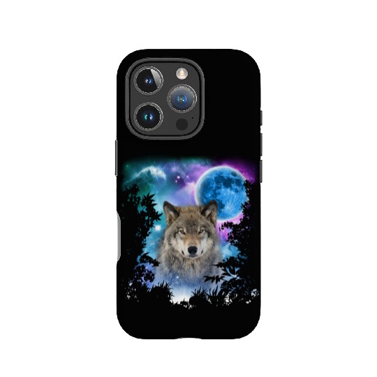 Timber Wolf MidNight Forest IPhone Cases