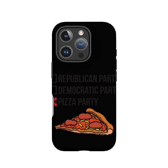 Republican Party vs Democratic Party vs Pizza Part IPhone Cases