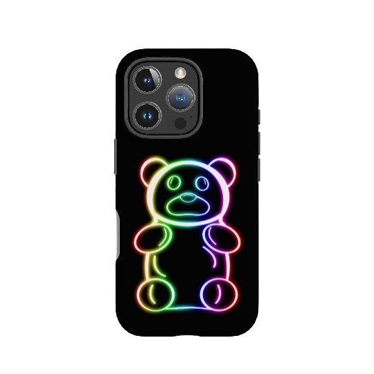 Neon Rainbow Gummy Bear IPhone Cases
