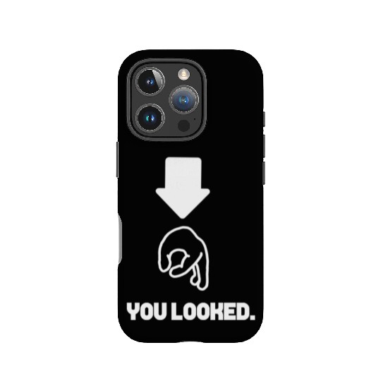 You Looked Funny Hand Circle Game Point Arrow Down IPhone Cases