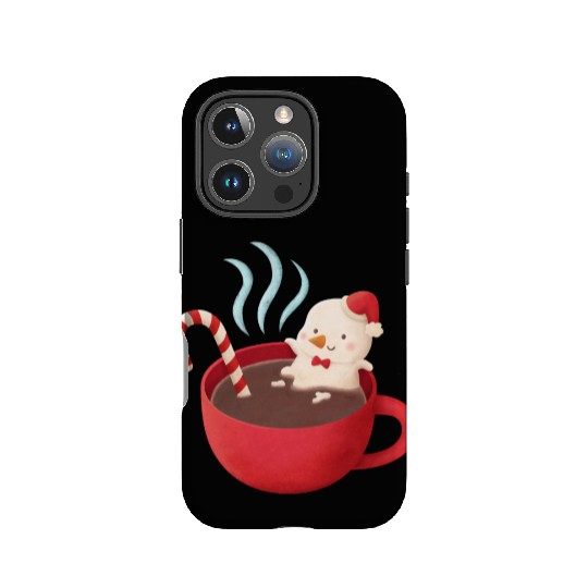 Cute Snowman in Hot Cocoa IPhone Cases