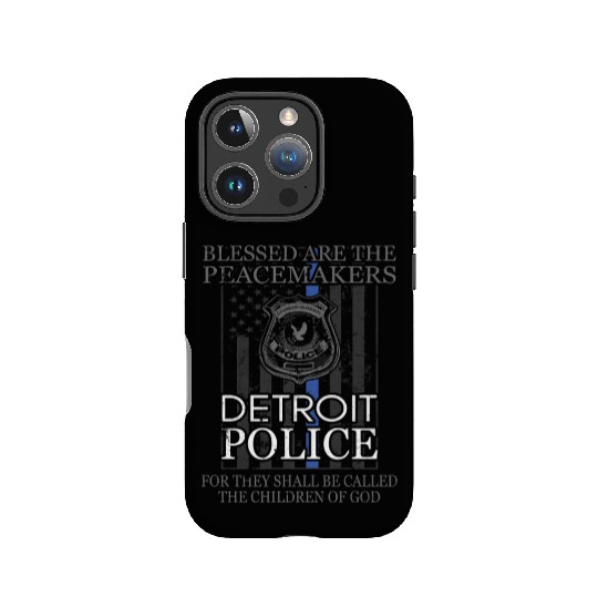 Detroit Police Support Saint Michael Police Officer Prayer IPhone Cases