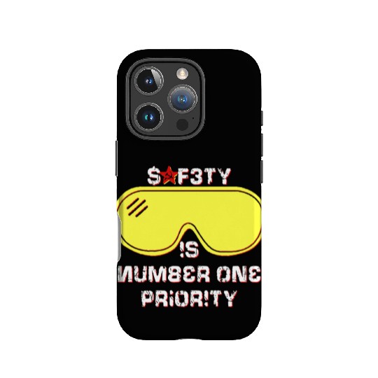 Safety Is Number One Priority - Crazy Russian Hacker Safetyglasses IPhone Cases