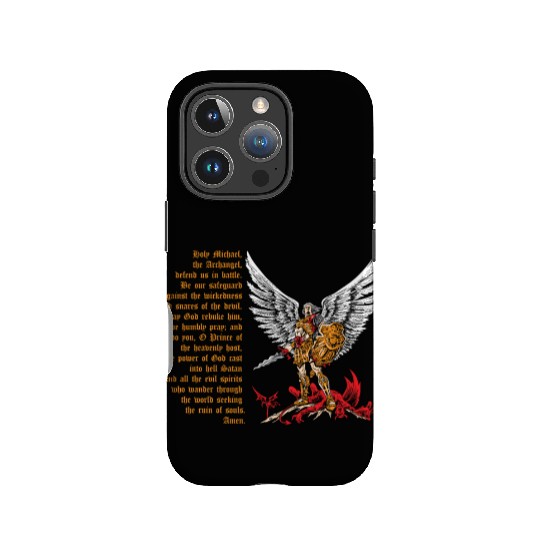 Saint Michael IPhone Cases for men prayer catholic church