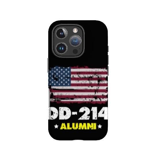DD-214 Us Armed Forces Alumni American Flag IPhone Cases