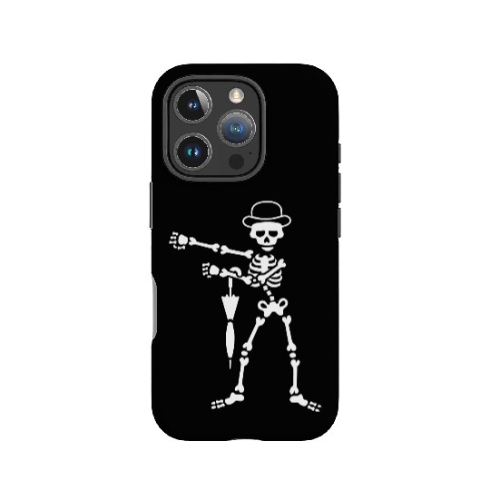 Floss flossing skeleton bowler hat England London IPhone Cases
