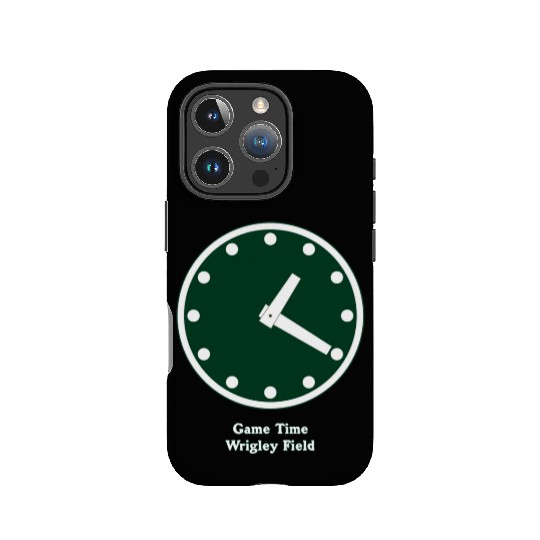 WRIGLEY FIELD SCOREBARD CLOCK IS CHICAGO CUBS GAME IPhone Cases