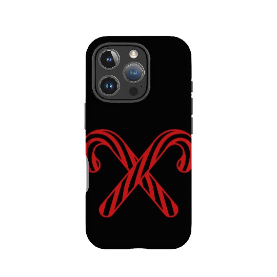 cross 2 candy cane x delicious candy sugar sweet h IPhone Cases