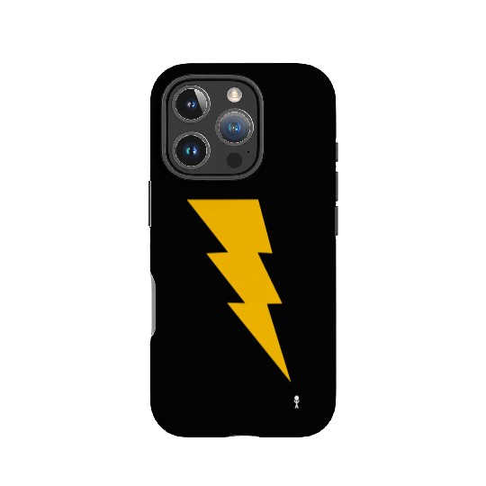 Lightning Bolt - Black IPhone Cases