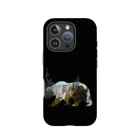 Baer grizzly national parc california nature wood IPhone Cases
