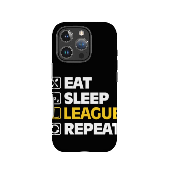 Eat Sleep League Repeat Bronze Master Legend LoL IPhone Cases