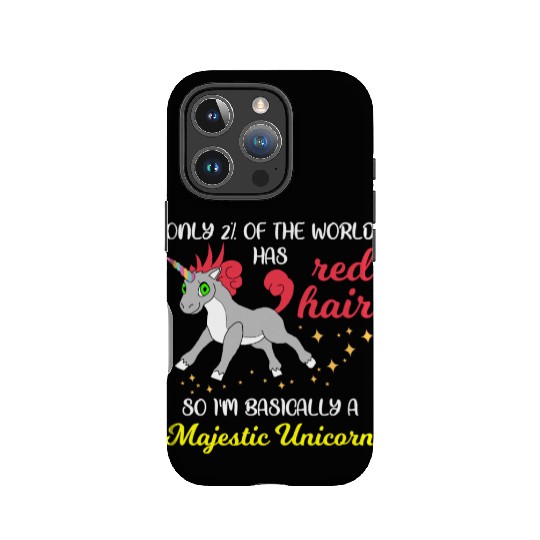 Red Hair Majestic Unicorn Redhead Ginger Gift IPhone Cases