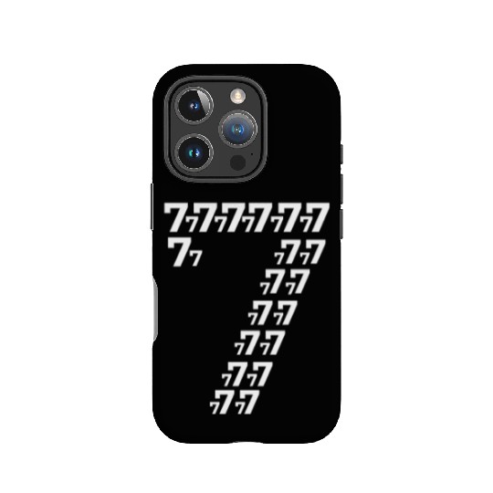 Seven Number 7 Birthday Gift Anniversary Number IPhone Cases