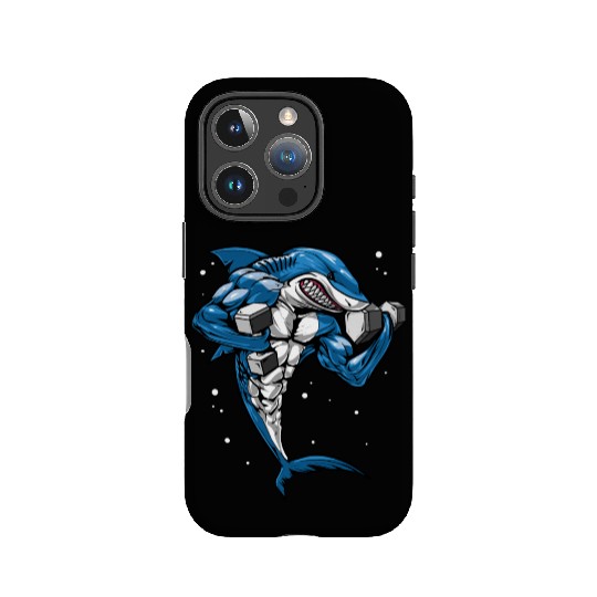Shark Fitness Bodybuilder IPhone Cases