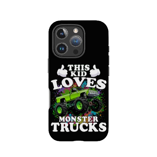 This Kid Loves Monster Trucks IPhone Cases