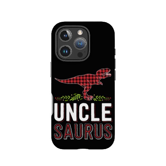 Uncle Saurus T Rex Bufallo Plaid Matching Family IPhone Cases
