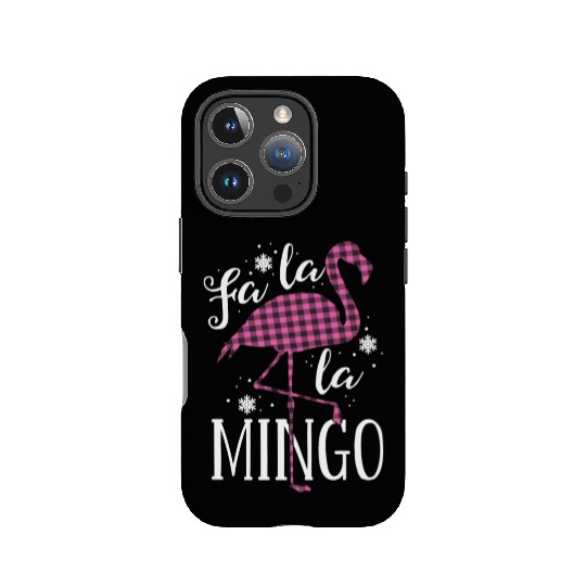Fa La La Mingo Flamingo Christmas IPhone Cases Pink