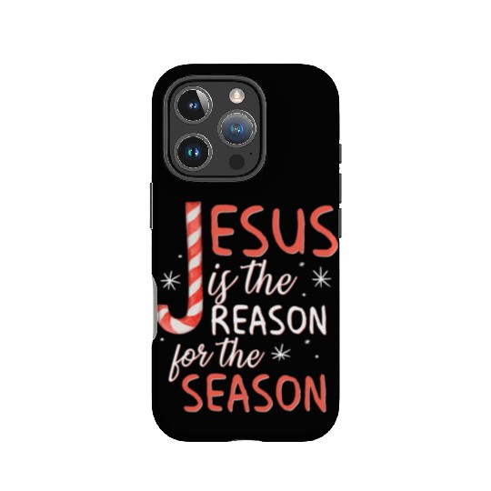 Jesus Is The Reason For The Season Candy Cane Chr IPhone Cases